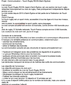 Prise de brief 1/2